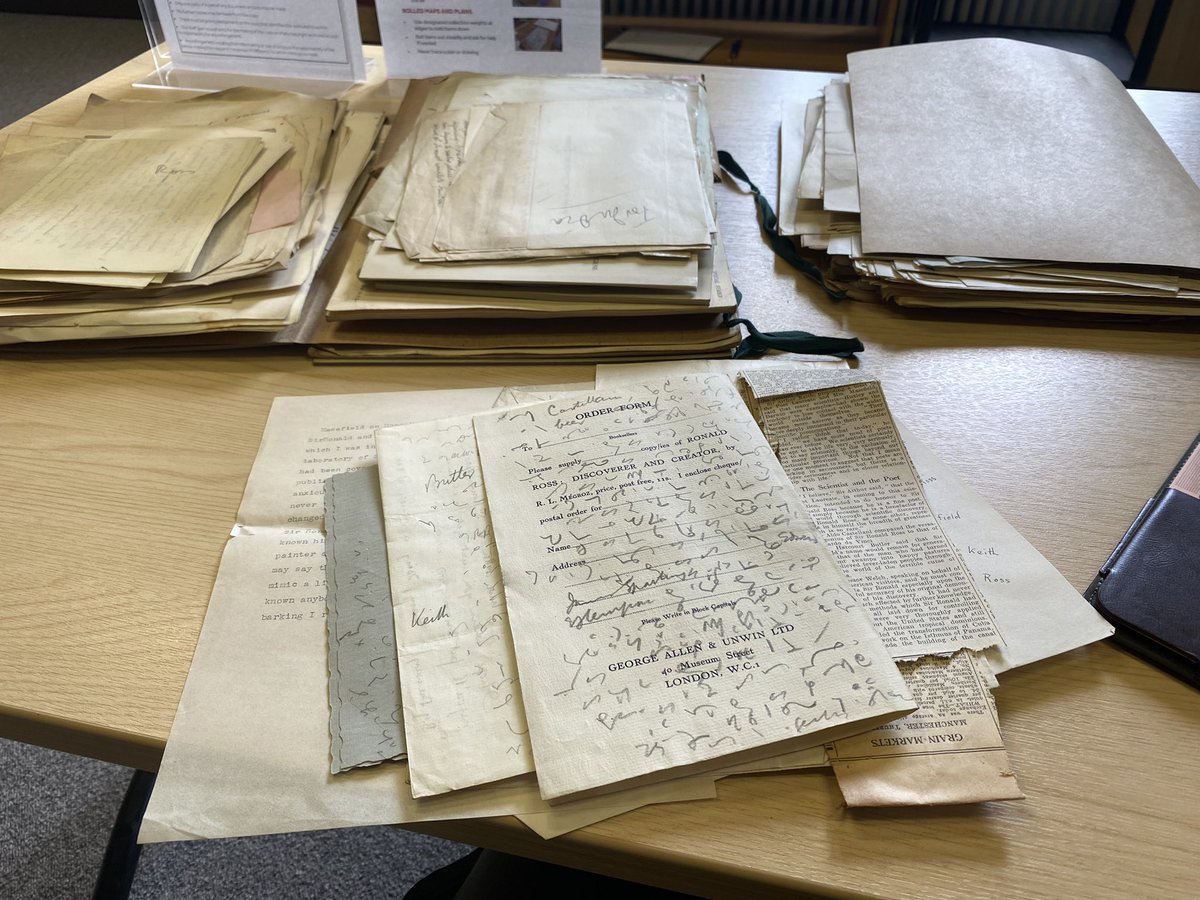 DrETaylorPirie's tweet photo. so according to my notes i read over 400 documents today ๐คฏ same time again tomorrow? #archivalwork #histmed #litsci #ronaldross #historian https://t.co/5QBHKGB26p