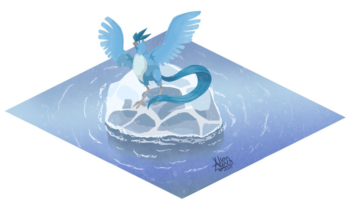 AlienLynch's tweet photo. Articuno (Pokémon)
My favorite legendary Pokémon!
Learning isometric drawing at @portoartes
#Articuno #Pokémon #LegendaryBirds #Ice #Fly #Pokémon2000 #Legendary #Red #Green #Drawing #IsometricDrawing #Art #DigitalArt #Colors https://t.co/fhpA26p0e2