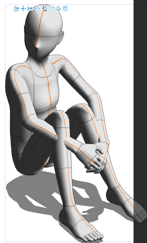 クリスタの3dデッサン人形 ほとんど使ったことなかったけど身長や頭身 体形まで調 山田金鉄 充電中のイラスト