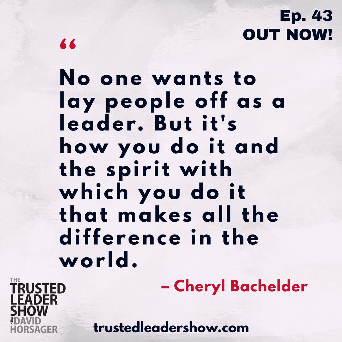 Episode 43 of #TheTrustedLeaderShow is live! Check it out on Apple Podcasts or wherever you get your podcasts: apple.co/36AXtp9