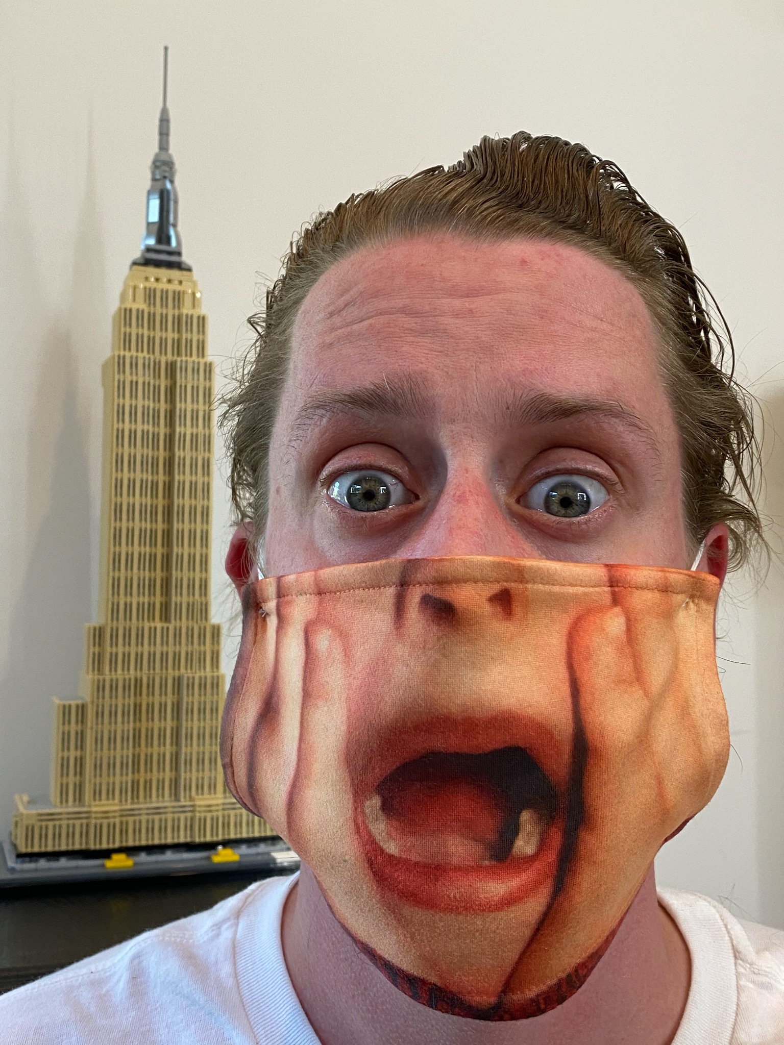 Happy birthday, Macaulay Culkin  Truly, the best face mask. 
 