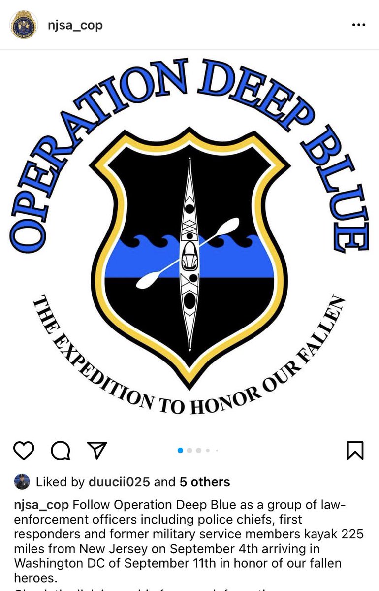 deep_operation's tweet photo. Thank you to @NJSACOP for supporting Operation Deep Blue!
#neverforget #operationdeepblue #TeamODB #veteransupport #kayaking #expedition #honorthefallensoldiers #usa #americanflag
#supportthetroops #blueline https://t.co/fAYqxVmvae