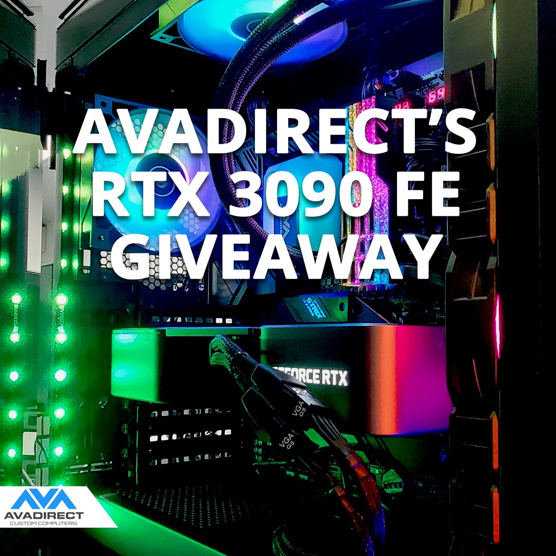 AVADirect's tweet image. ONLY A FEW DAYS LEFT TO ENTER!
🥳  Win one of our limited supply of RTX 3090 FE's below! 

Win one out of our limited supply of @NVIDIAGeForce RTX 3090 FE's here: bit.ly/3ib2RFR

#giveaway #custompcs #RTXOn