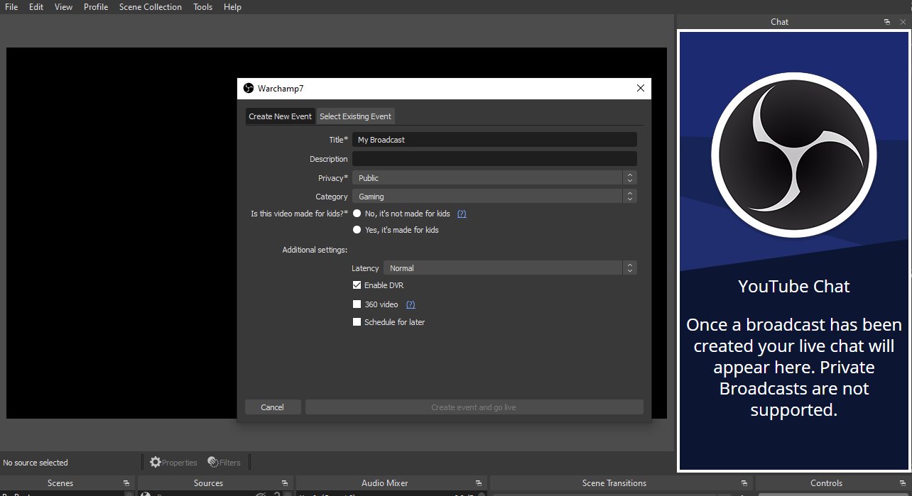 Live chat obs