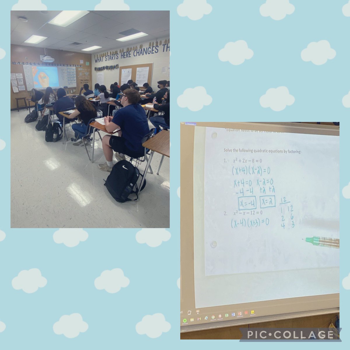 _JadeWiseman's tweet photo. These quadratic equations can’t stop these Blue Raider Mathematicians! They are ready for anything. Keep up the good work Blue Raiders!✏️ #BestBELLieve #TheRaiderWay #WorldClassEngagement @RandyBelcherBHS @hebisd https://t.co/4XsCb5pRyo