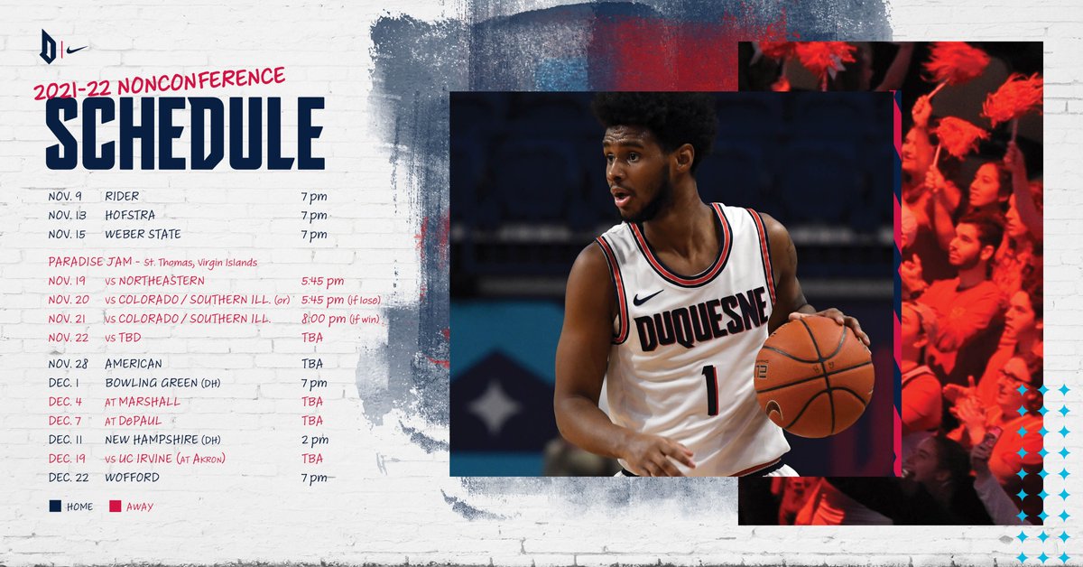 DuqMBB's tweet photo. Take a 👀 at the 2021-22 non-conference schedule!
🔗 https://t.co/YWjMDMtLoa

#GoDukes https://t.co/kzGJFIYaOZ