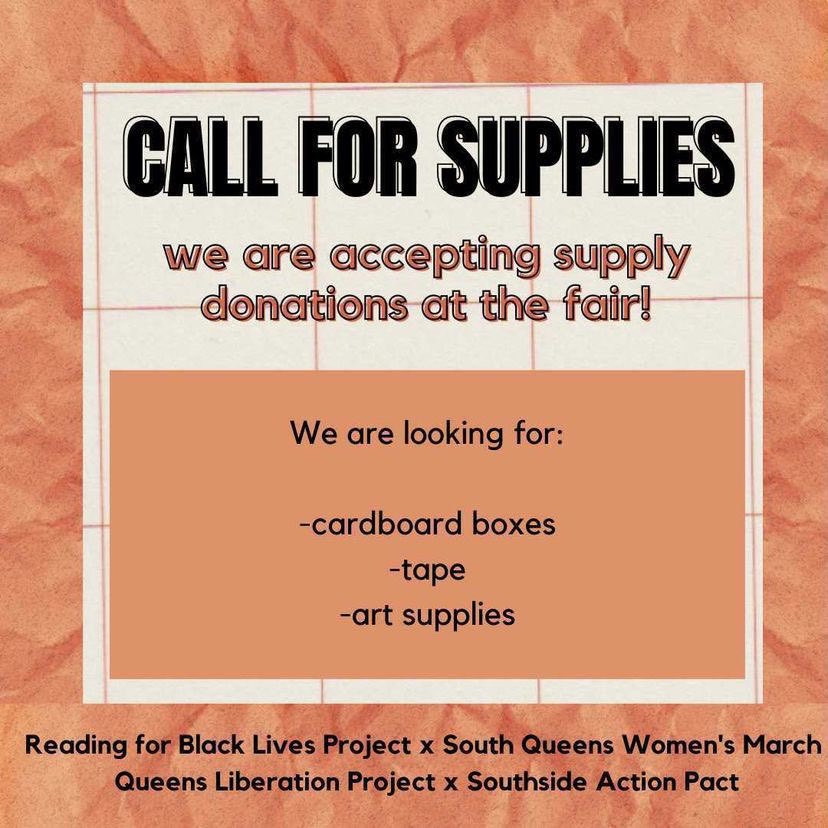 QNSLiberationPr's tweet photo. Queens Free Book Fair ⠀
Saturday - August 28, 2021⠀
12-4pm⠀
Rufus King Park ⠀
150-29 Jamaica Ave.⠀⠀

Please share! 
⠀
#QueensLiberationProject ⠀
#BlackLivesMatter⠀
#BookFair⠀
#JamaicaQueens https://t.co/19xPu6luMm