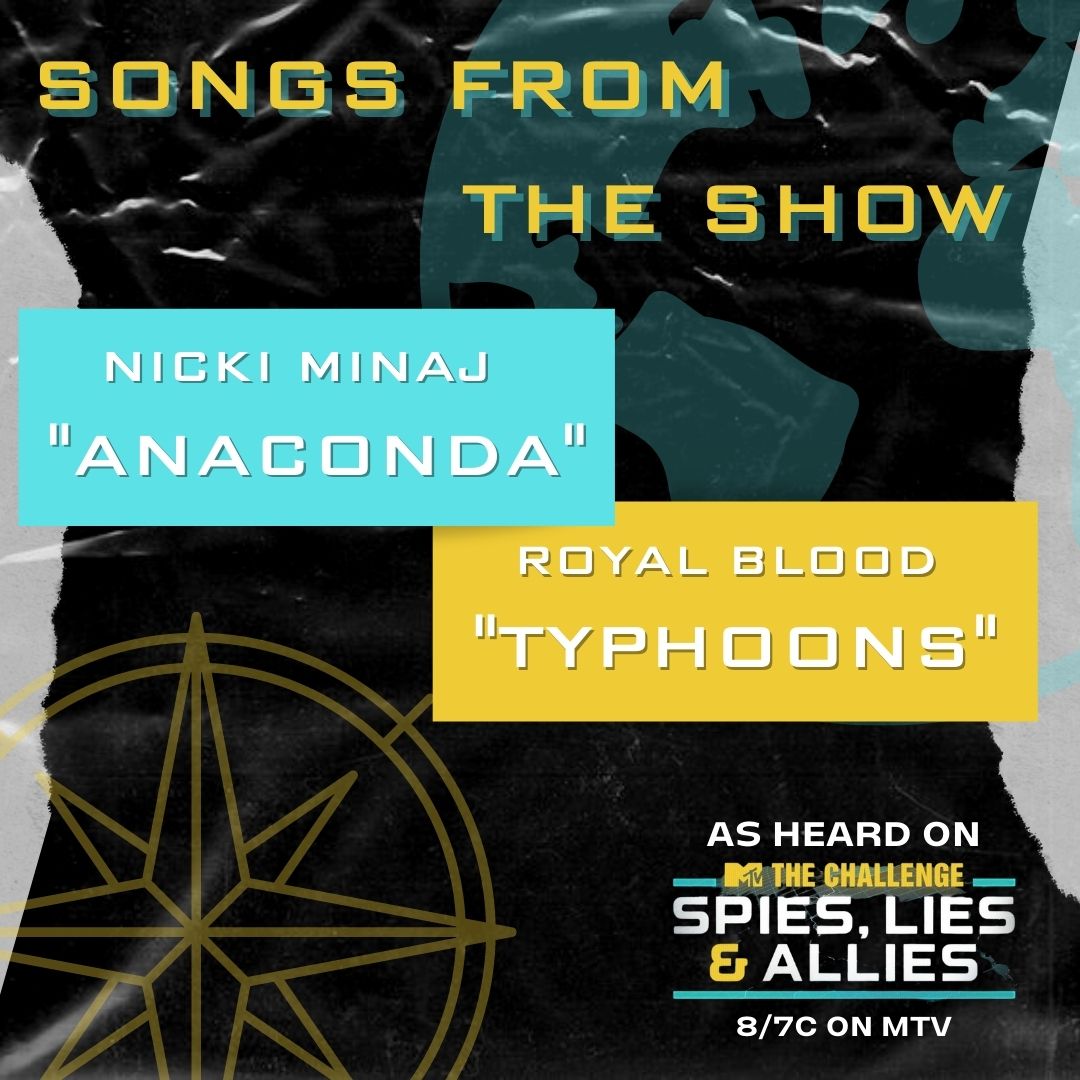 Check out our OFFICIAL Challenge 37 Playlist for all the these bangers &amp; all the music from this season of #NickiMinaj + <a href="/royalblooduk/">Royal Blood</a> and more from last night's brand new episode of
<a href="/ChallengeMTV/">Blu</a> on <a href="/MTV/">MTV</a> #TheChallenge37 #MTV #MTVSoundtrack #TheChallenge37
ow.ly/WPNa50FPkGe