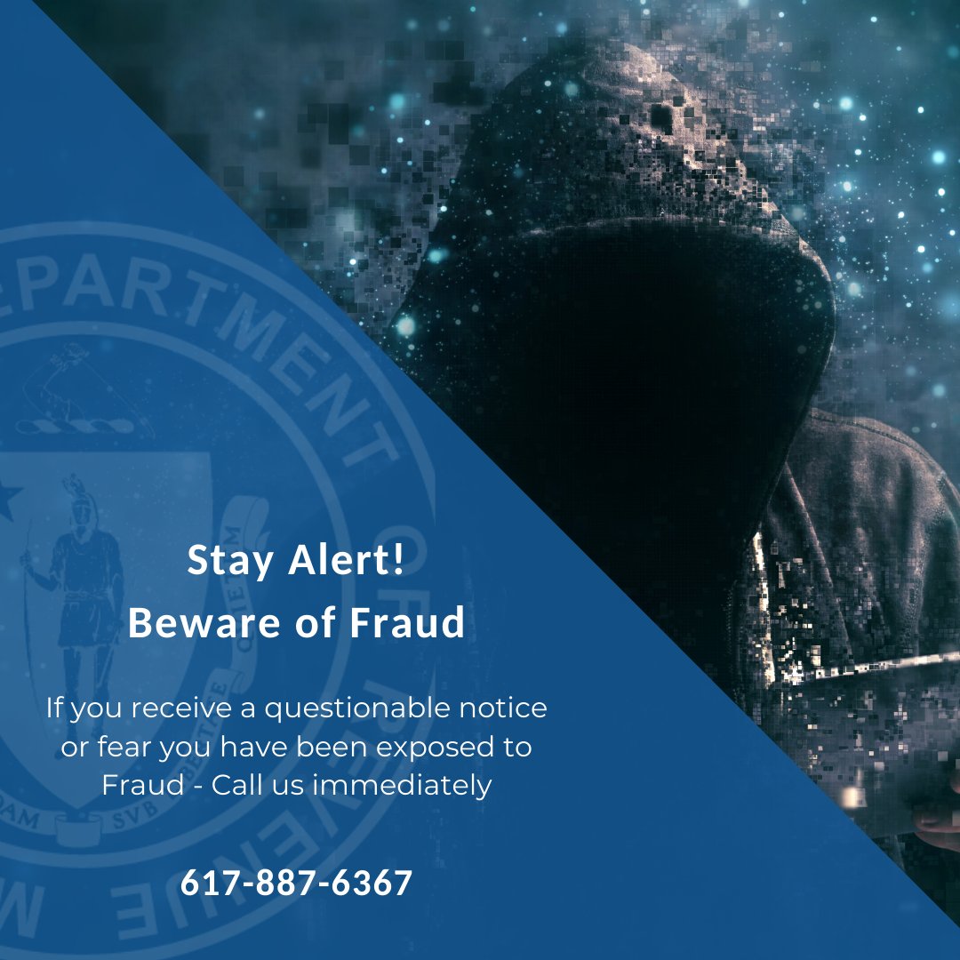 Prevent fraud: Stay Alert and Stay Diligent. Contact us if you receive any notices that seem uncharacteristic. We’ll verify if we sent it. #fightfraud #pandemicfraud #cybersecurity #taxfraud #taxes #identitytheft