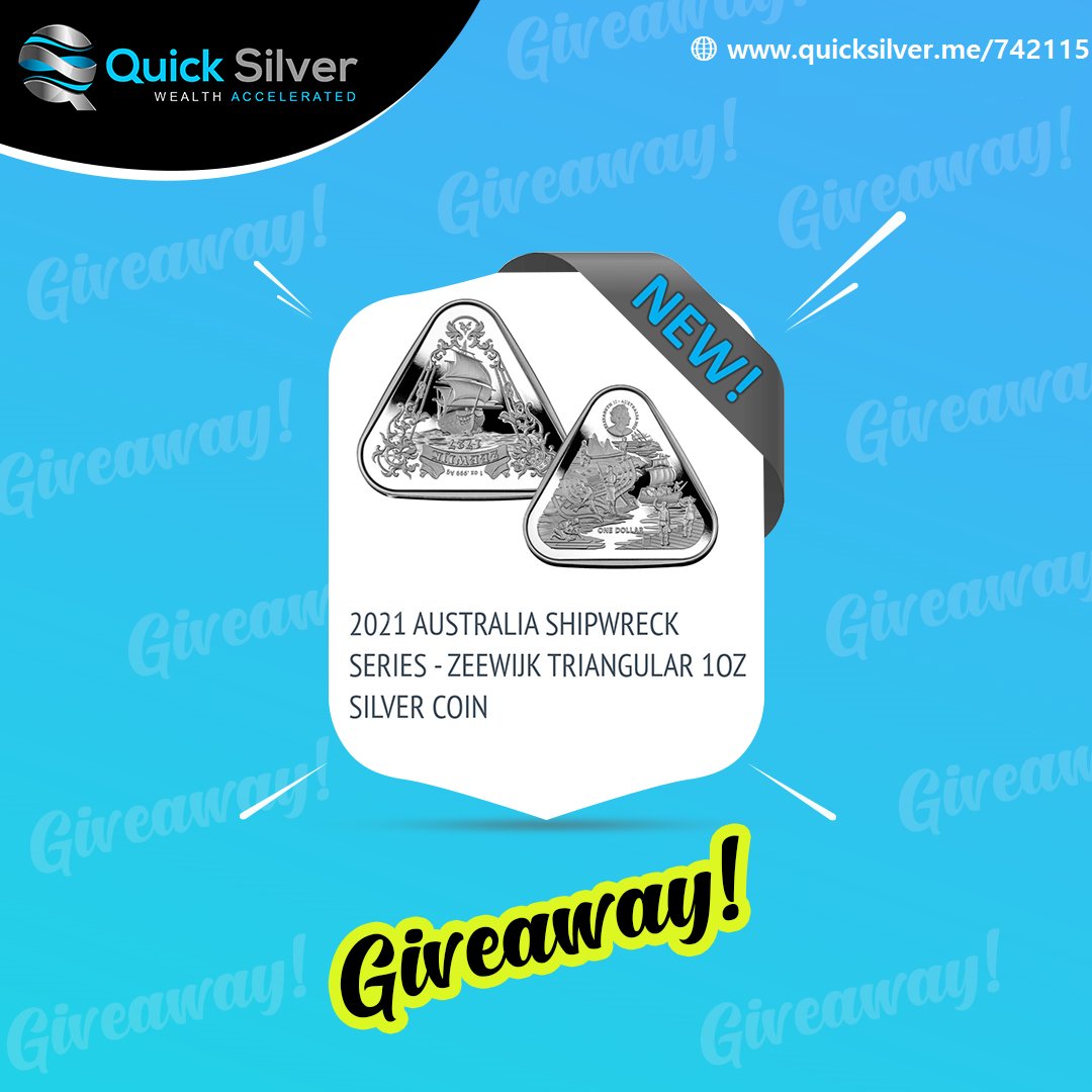 ThundercloudL's tweet photo. It's giveaway time! ππ
Participate now to win a FREE Triangular Australia Shipwreck Series-Zeewijk 1oz. .999 Silver Coin! π
All you need to do is like & share this post. π #Financing #Finance #Finances #FinancingServices #FinancingOptions #CreditAndLoans #CreditLines #Persona https://t.co/zb3IdbVH1Z
