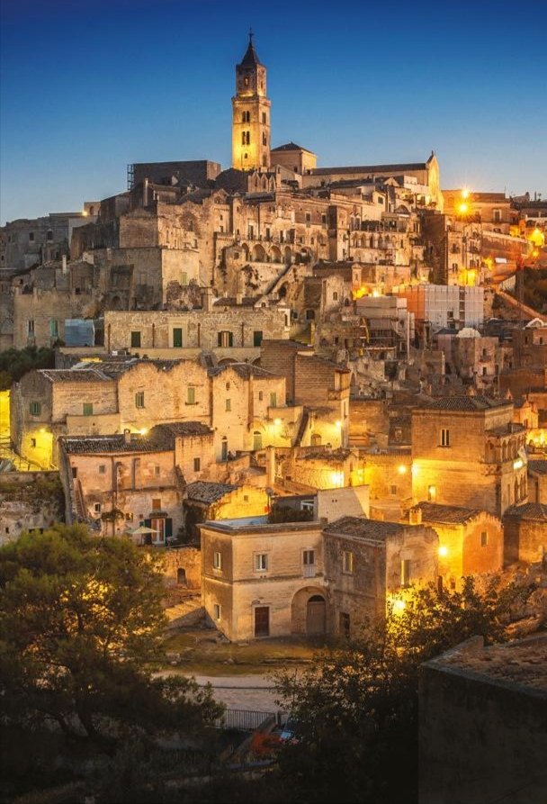 Matera Village at sunset. Italy 🇮🇹💚❤️🧡