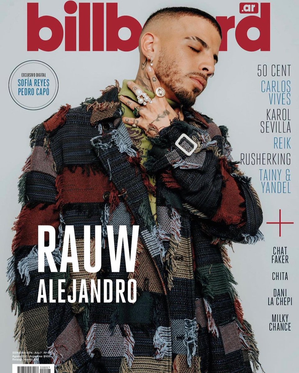 rauwalejandro's tweet photo. En el cover de @billboard Argentina 🎶🌐💙 https://t.co/v8EqSEIZV4