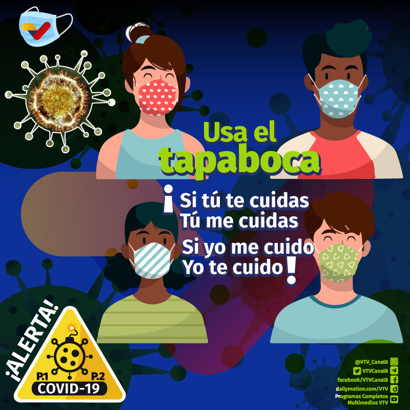 #PREVENCIÓN😷| ¡Se respira mejor con tapabocas que con respirador!

#SomosPatriaSoberana