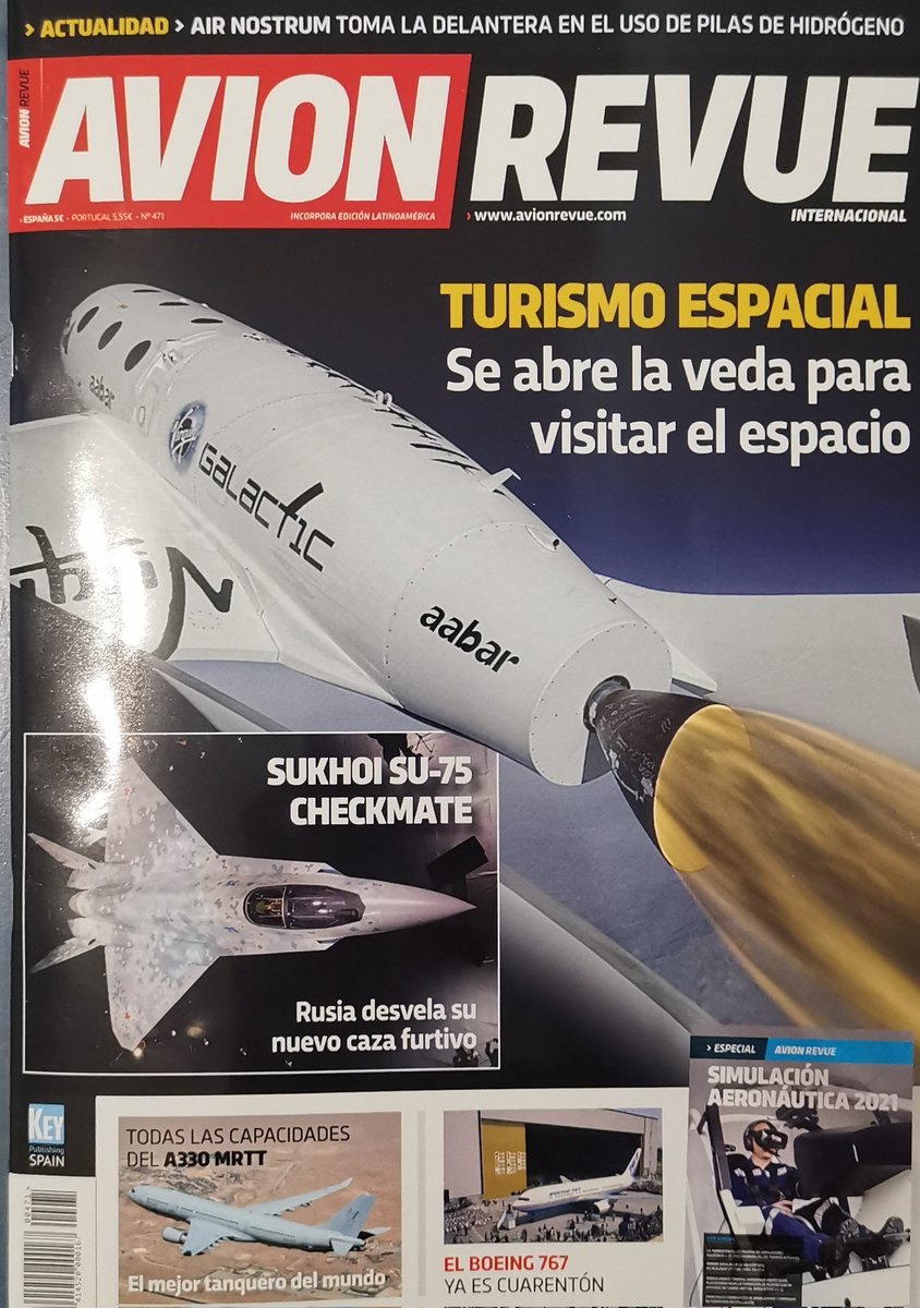 📢 Vamos terminando el mes de #Agosto con el nuevo número de @AvionRevueInt #471 correspondiente al mes de #septiembre 
Como es tradición lo he comprado en el #KioskodeNuria en #Algete
#AvionRevueInt  #keypublishing
#aviacion #revistaeronautica #spotter
🙋‍♂️GRACIAS🙋‍♂️