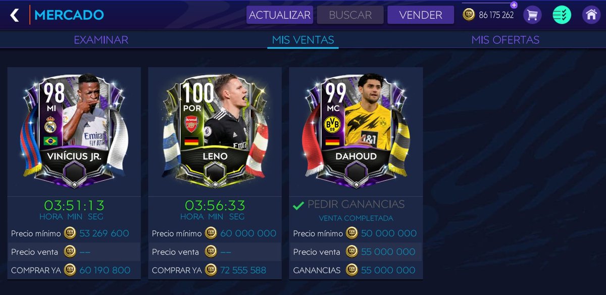 MauricioJessOr1's tweet photo. Comenzamos bravos el evento jajaja pensé qué me arrepentiría por haber gastado esos 500 fifa Points, en las ofertas saqué a Dahoud y a Vinicius a leno es Premium y me lo dieron en un sobre de 25 puntos de rivales, ojalá y se vendan xd 
@tutiofifa @HDWolvie @FifaMobileMx https://t.co/Hcxx8mSoiY
