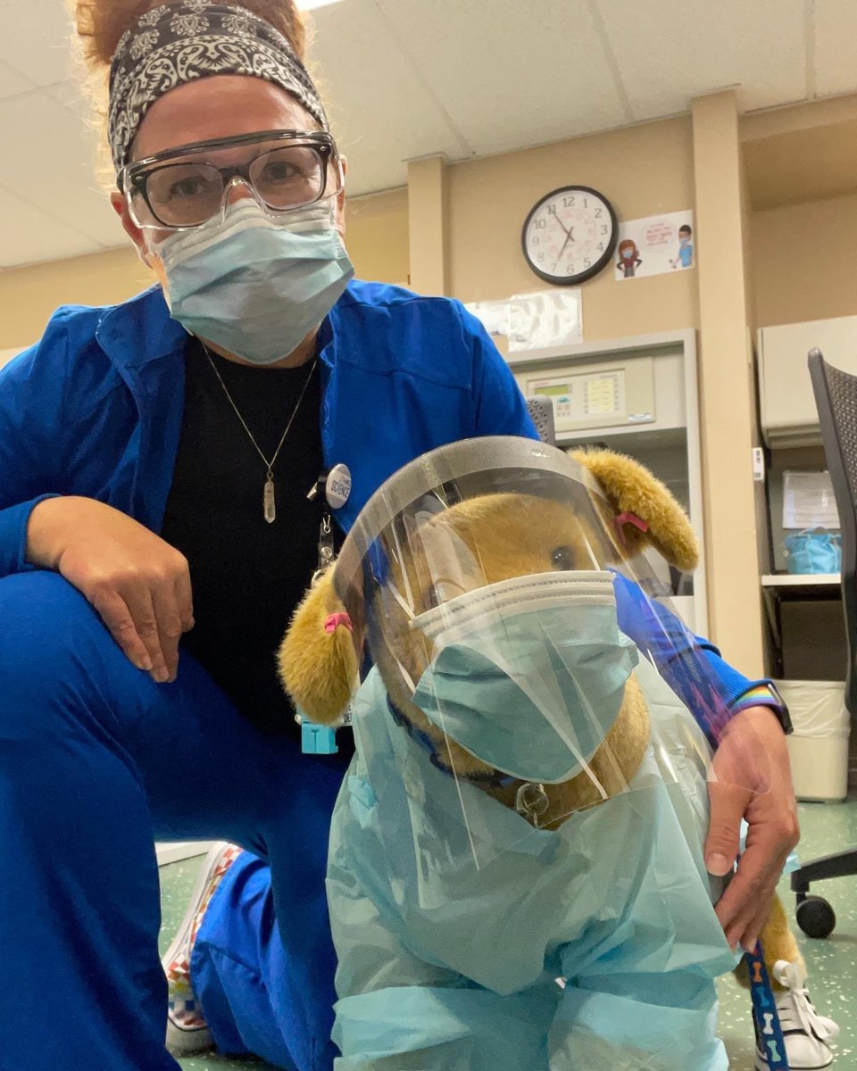 GrandStrand_SC's tweet photo. Meet Ralph. He's a therapy dog for our progressive care unit colleagues as they provide care for patients on the frontlines of COVID-19. He stopped for a break to say hello for National Dog Day. Share photos of your pups with us in the comments! 🐶🧡💙 https://t.co/s3B5gNITv5
