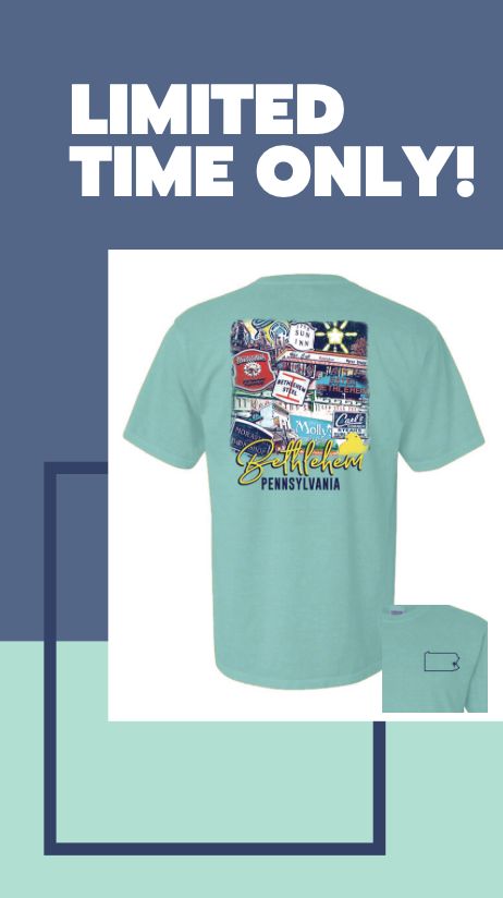med1199's tweet photo. Back by popular demand!
Celebrate some of the places that make Bethlehem, PA the amazing place that it is with these landmark tees and sweatshirts!
https://t.co/54fygAY6jl
Get yours while you can because this order will only be open until TUESDAY AUGUST 31 @ 1PM. https://t.co/aN1lq99Sdt