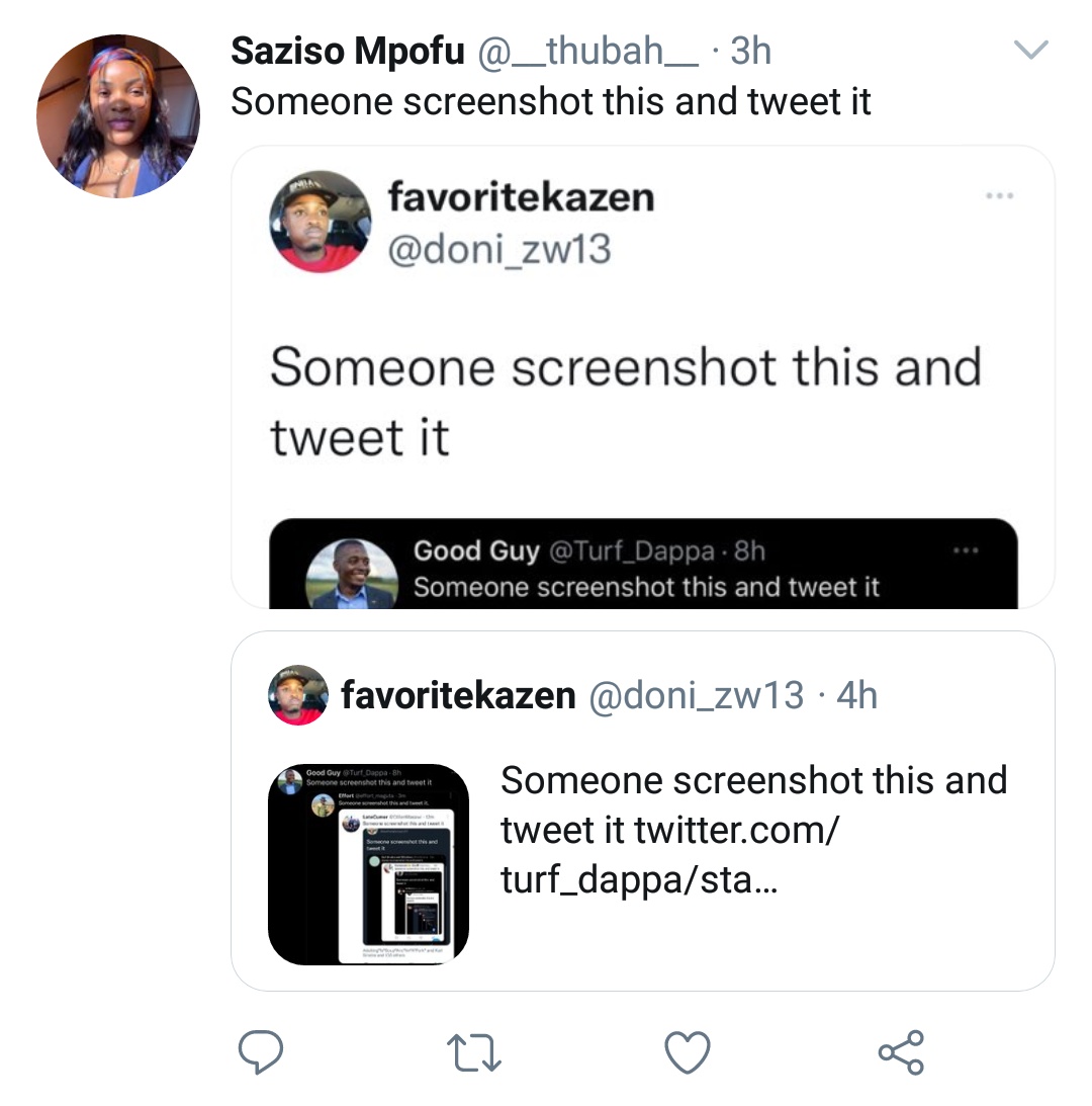 Someone Screenshot this and tweet it (100ZASH) for the first person to do so!