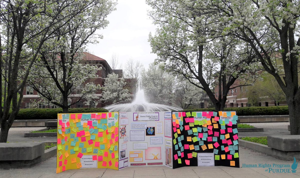 HumanPurdue's tweet photo. The fall 2021 class of Human Rights Studies Minors is our biggest one yet: 41 undergraduate students at @LifeAtPurdue are committed to developing a comprehensive knowledge of human rights history, theory, and practice.  We couldn't be happier! cc @PurdueLibArts https://t.co/6jWQvNyNmB