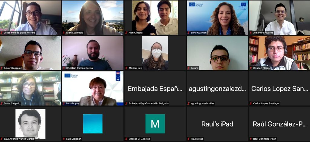 UEenMexico's tweet photo. 📸 El Embajador @GautierMignot2 encabezó la despedida de los estudiantes mexicanos 🇲🇽 que obtuvieron la beca #ErasmusMundus y que pronto iniciarán clases en uno de los países de la UE. ✈🇪🇺👩🏻🎓👨🏽🎓
Este año 1️⃣2️⃣8️⃣ mexicanos obtuvieron esta beca. 👏
¡Muchas felicidades a tod@s! 🎉 https://t.co/fg9GkvV8m1