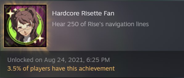 Was nervous for a moment there that I wouldn't get it but I did! Hardcore Risette Fan trophy!🥳