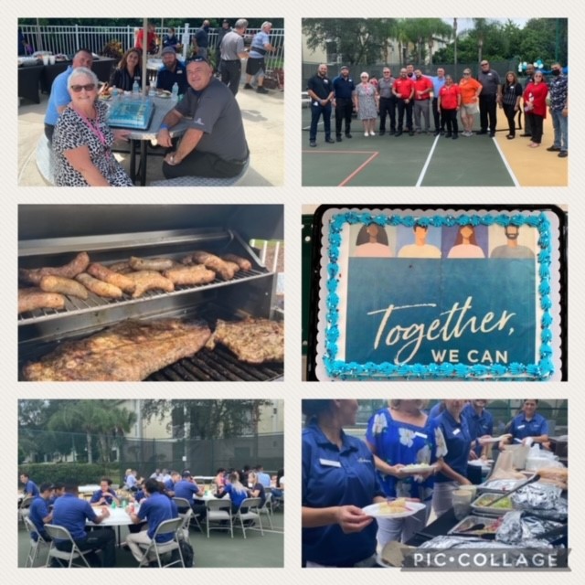 #CypressPointe celebrated he end of busy summer season & what better way than with Steak, Chicken, Ribs & Yucca?! Thank you to our Sibling City partners @HiltonGrandVac Las Palmeras for the warm welcome and CAKE! #TogetherWeCan @lrbjenkins71 @Julissa7777