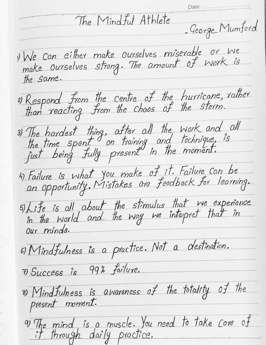 gtmumford's tweet photo. Great to see this summery of my book The Mindful Athlete from Teabook101, who are "On a Mission To Cultivate Reading Habit Amongst The Youth Of India. Mission Make India Read!” A good mission!🙏🏾
https://t.co/WeoaiIBUEO
#makeindiaread
#teabook101
#GeorgeMumford
#themindfulathlete https://t.co/mbhpsBLOLG