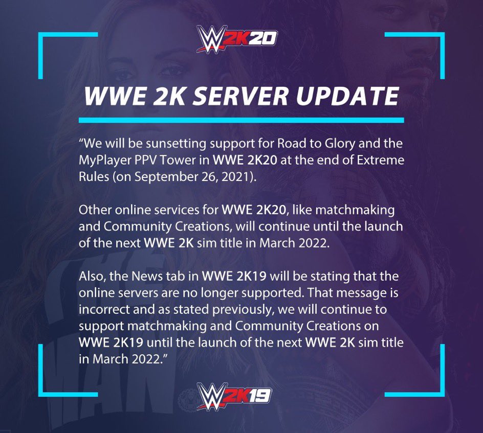 THEGR8ONE713's tweet image. Hey you #2KCreator, you might need to know this. #WWE2K19 and #WWE2K20 info here!