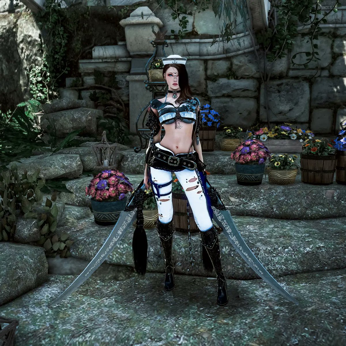 solarmoonfire's tweet photo. Finally got my lahn to level 64 a couple weeks ago 🖤🤍
#BlackDesertOnline #bdo #bdoremastered #bdoscreenshot #VirtualPhotography #mmo #mmorpg #game #gaming #pcgaming #pcgamer https://t.co/SuHhtWlqJ1
