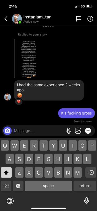 Responses from my story about how disgusting the planes are even though @AmericanAir is taking &ldquo;extra<a href="/tag/mk"class="tags"><span>#mk</span></a><a href="/tag/iwantitiboughtit"class="tags"><span>#iwantitiboughtit</span></a>