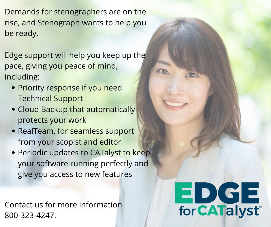#Edge #technicalsupport #cloudbackup #priorityaccess #courtreporters #captioners