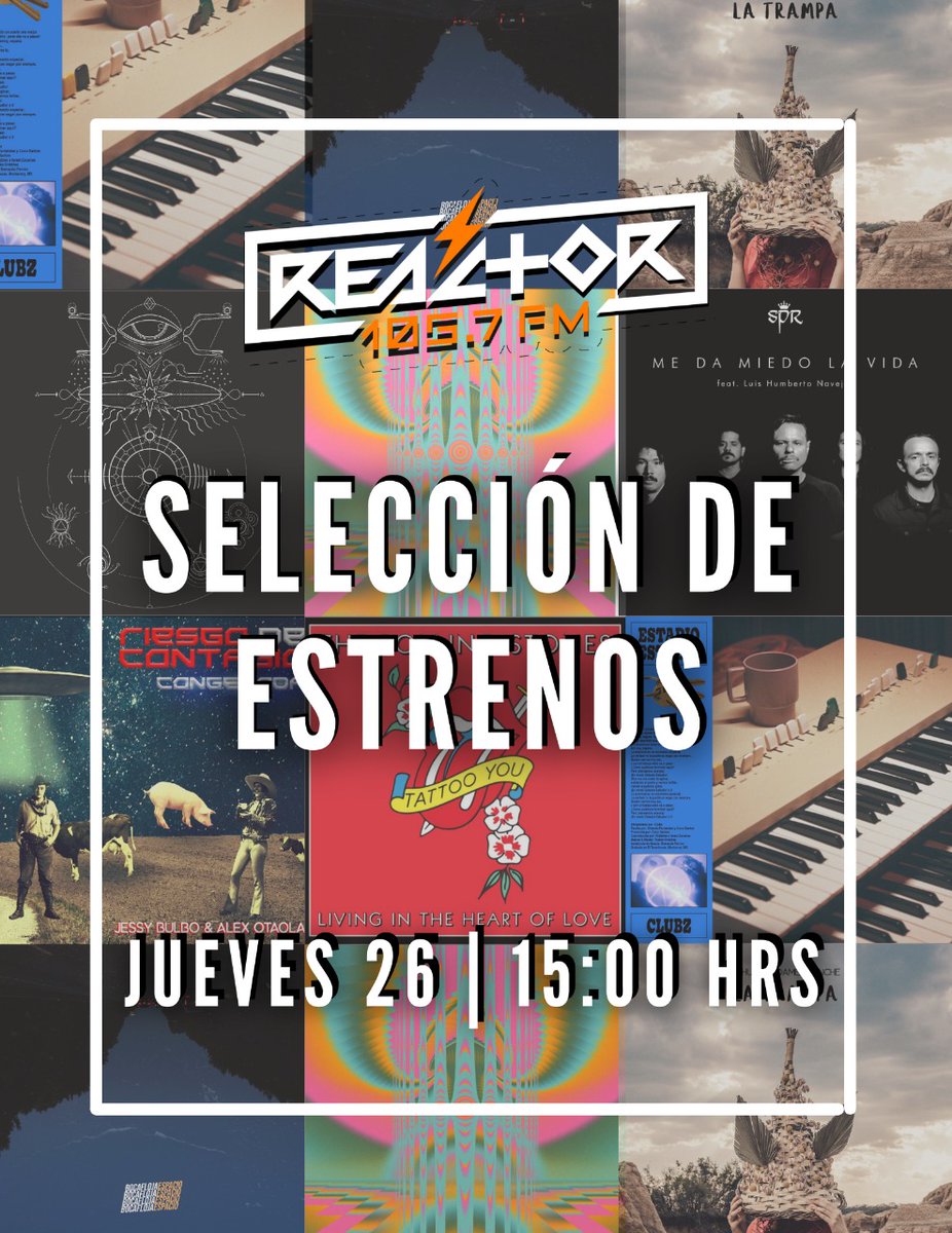 Reactor105's tweet image. Ya comenzamos con una nueva #SelecciónDeEstrenos

Disfruten de nuestras más recientes adiciones que sonaremos desde ahora y hasta las 16 horas 🎵🆕