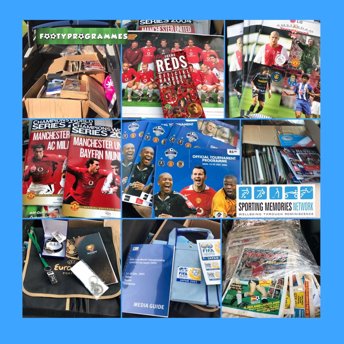iw1963's tweet photo. Huge thank you @OliverKay @TheAthleticUK for his wonderful donation of goodies aimed at raising some funds for the @SportsMemNet . Brilliant catch up. @Footyprogramme1 will do our best. At least one of our partners are happy tonight. Lol. #savetheprogrammes. https://t.co/uLfLxFgREq