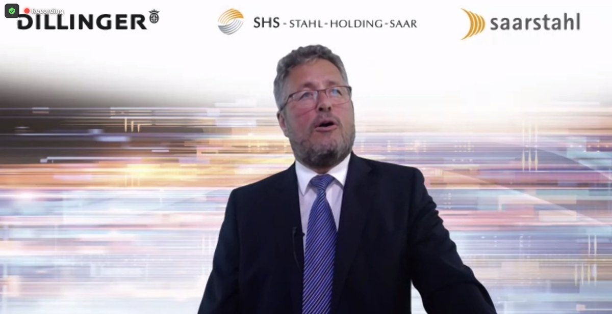 CarstenDierig's tweet photo. "Ein Ziel ist noch keine Lösung", sagt @SHS_Stahl-Chef Köhler @WPVNRW über die Transformation der #Stahlindustrie. "Wir können nicht einfach den Schalter umlegen, den #Hochofen abschalten, den Elektrolichtbogen anschalten und dann kommt am Ende #CO2-freier #Stahl heraus" @welt https://t.co/2LHD1W9Wht