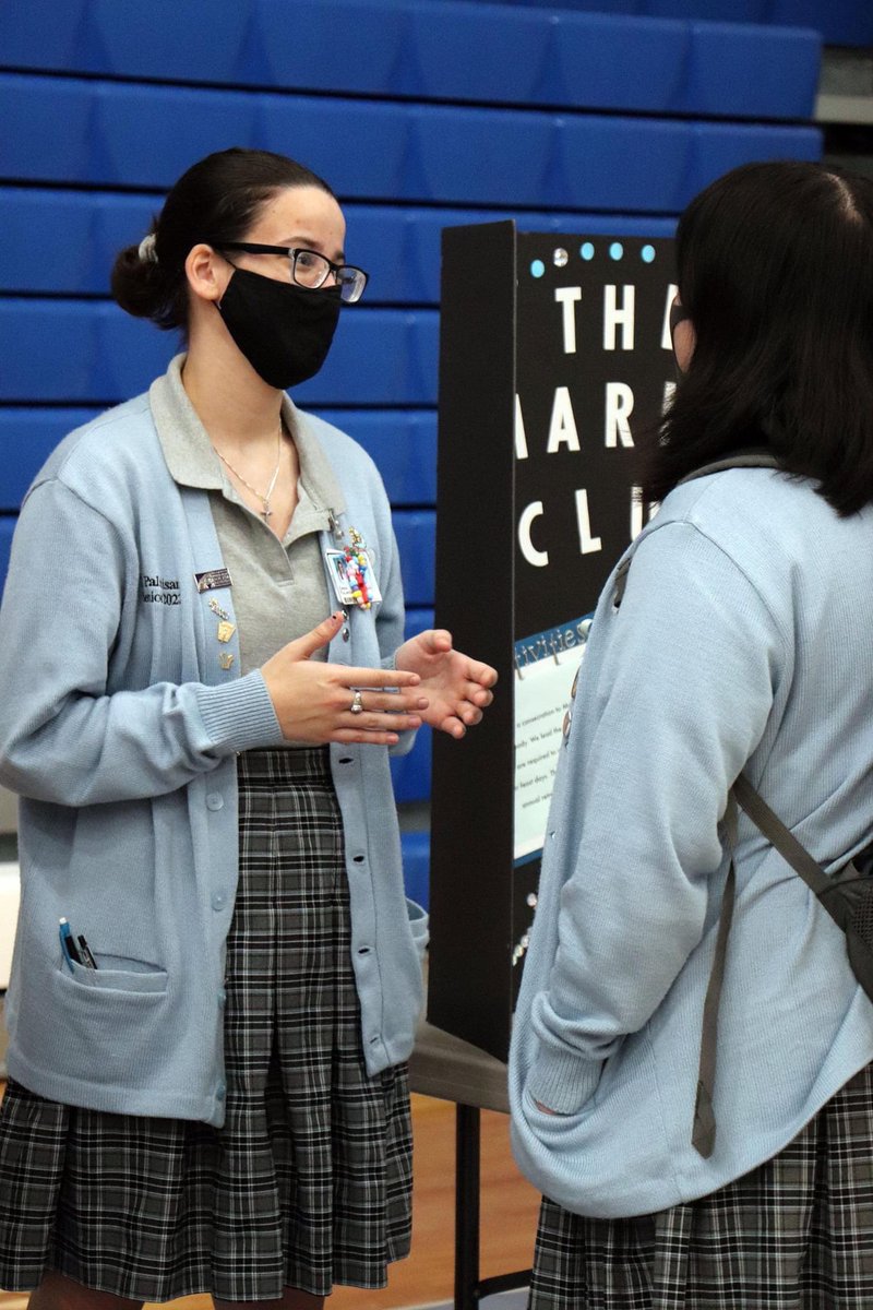 Students had the opportunity to get involved on campus as the club fair was held in the gym today. #penguinspirit