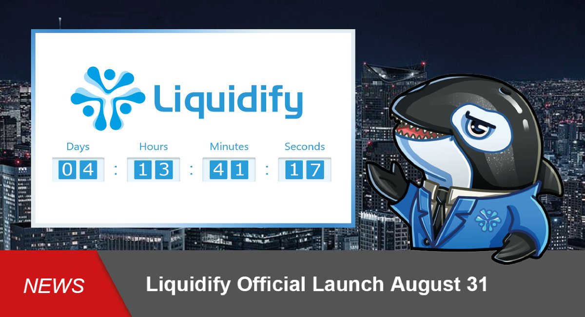 Liquidifyio's tweet photo. Ladies and Gentleman,
the countdown on our website (https://t.co/DCcn2yb83R) is on - only 4 days left! ⏱
Fasten your seatbelts, fill your wallets and get ready for the launch of protocol 1.0 📈
liquefy all assets! 🔫🐳🚀
#liquidifyio #IPO #countdowntomars #CryptoNews https://t.co/w2WblKB0q8