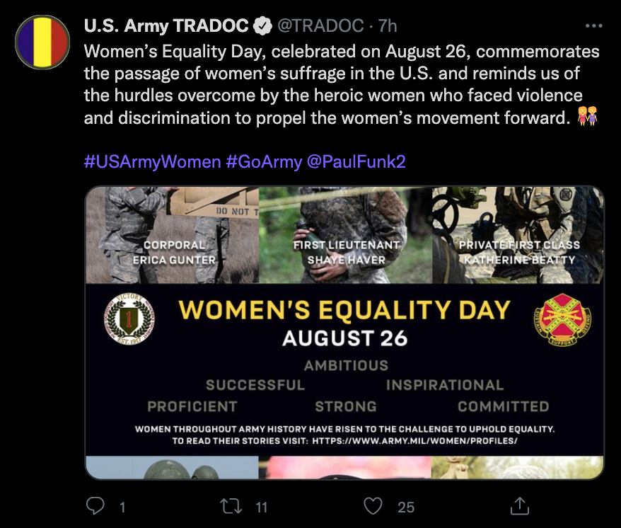 The U.S. Army Training and Doctrine Command has been active on Twitter today, much unlike the President.

Here's what they've had to say on the deadliest day of war in over a decade for American service members