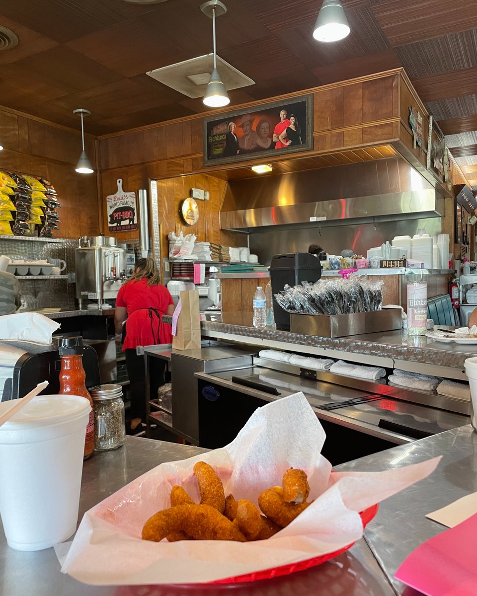 We love being able to spend quality time with our clients - today we got to visit Red Bridge's BBQ Lodge and enjoy their delicious hush puppies! 😋 #LoveWhatYouDo
