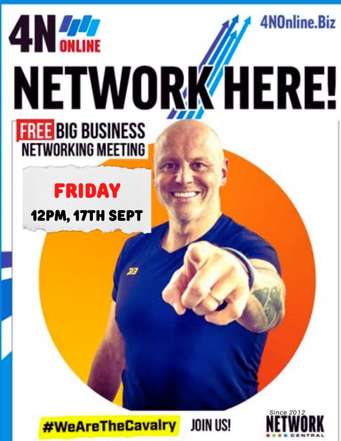 4NetworkingHQ's tweet photo. If you'd like to get involved with one of our meetings, there's a huuuuge #WeAreTheCavalry themed one on 17th Sep at noon. 

Book on now - it's free.

https://t.co/Ww3QH9e64U

Or just ask if you want something in your area / a particular theme. https://t.co/n2gbHprzTx