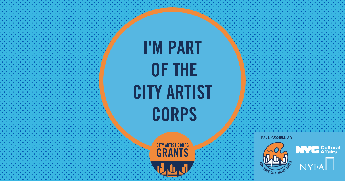 SspProductions's tweet photo. Proud to be a recipient of the City Artists Corps Grant! Thank you NYC! The arts are back! https://t.co/FwAbEm9nrh