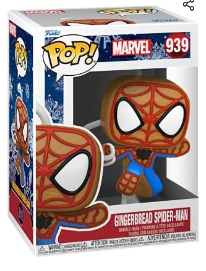 Spider-Man Gingerbread Funko Pop figure 