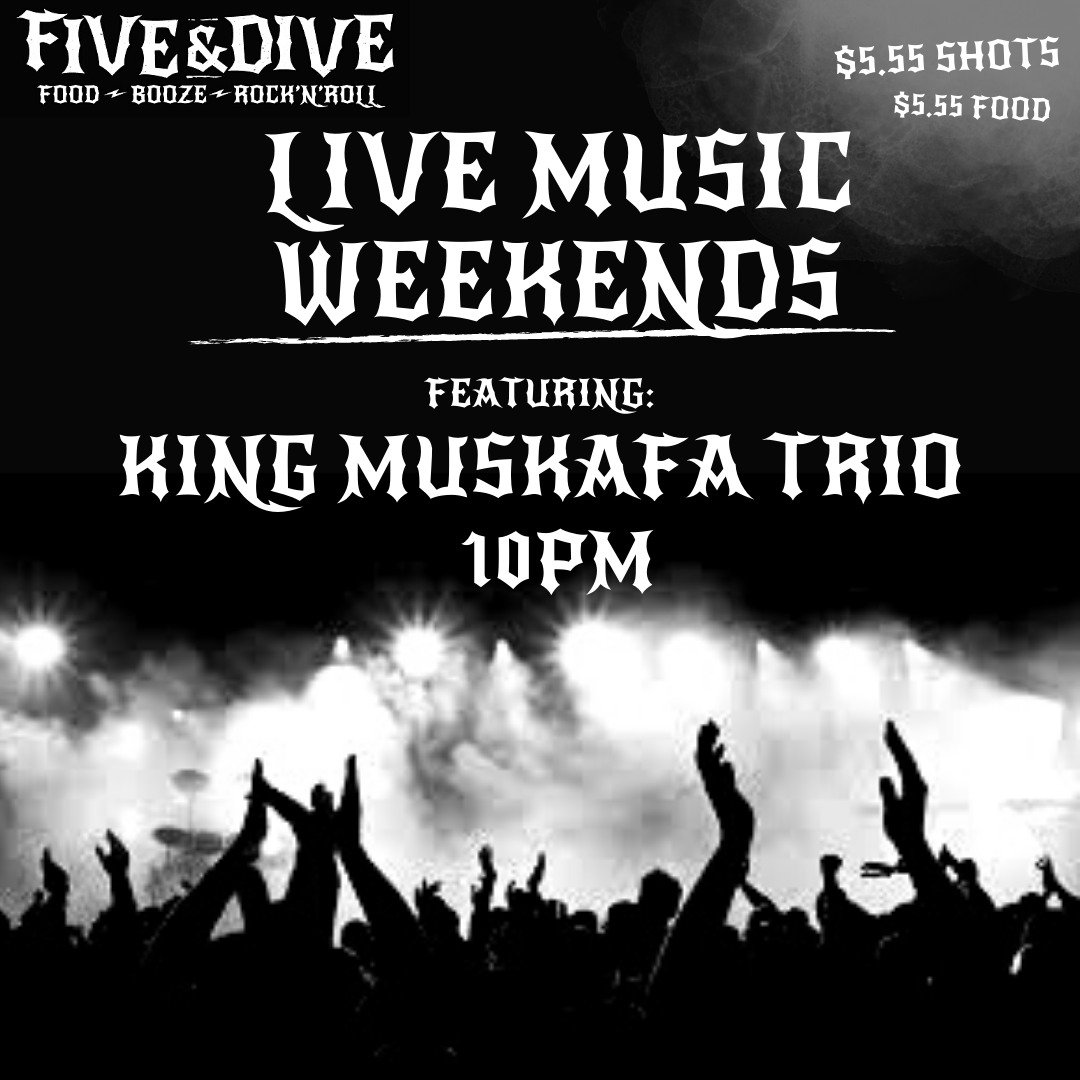 fiveanddivewem's tweet photo. LIVE MUSIC WEEKENDS - Call 780-444-DIVE to reserve your spot. $5.55 food &amp; booze! #yeg #yegbeer #yegmusic #supportlocal #supportyourlocaldivebar #divebar #rocknroll #livemusic https://t.co/HvkxxpSK5c