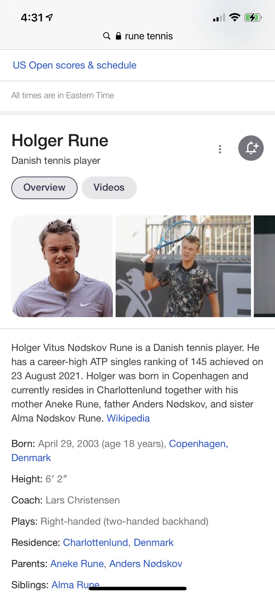 Holger Rune - Wikipedia