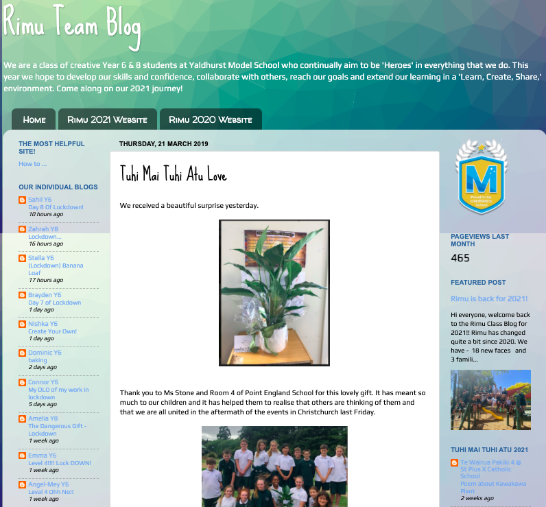 Making connections across NZ team blogging empowers our young people to make smart decisions about how they share online &amp; experience positive,healthy,online interactions. 
…andingtallstandingstrong.blogspot.com/2019/03/tuhi-m… kia atawhai - be kind
<a href="/GoogleForEdu/">Google for Education</a> #BeInternetKind #BeInternetAwesome