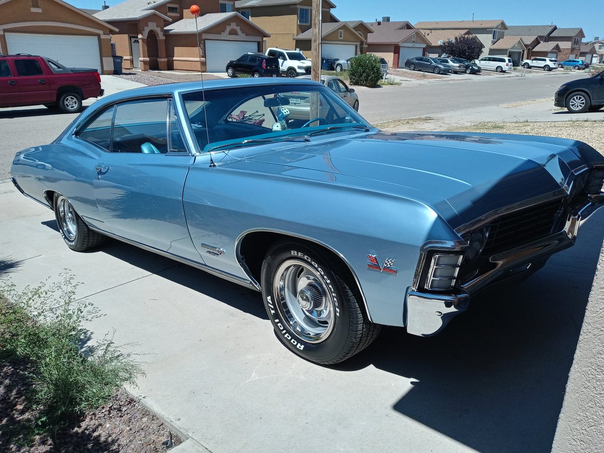 maximize808's tweet photo. Finally got a good pic in the sun after a wash and wax 🌊 #impalass #chevy #Chevrolet #SS427 #BIGBLOCKCHEVY #IMPALASS427 #musclecar  @musclecardef https://t.co/bpINdvwAr8