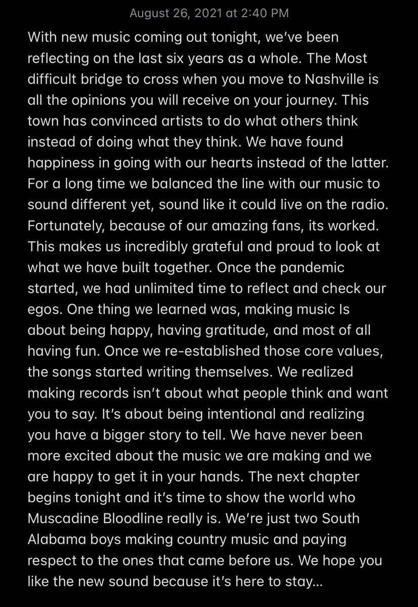 MuscadineBLine's tweet photo. Read below 👇🏻 new music at midnight https://t.co/hMIhyMn0Yb