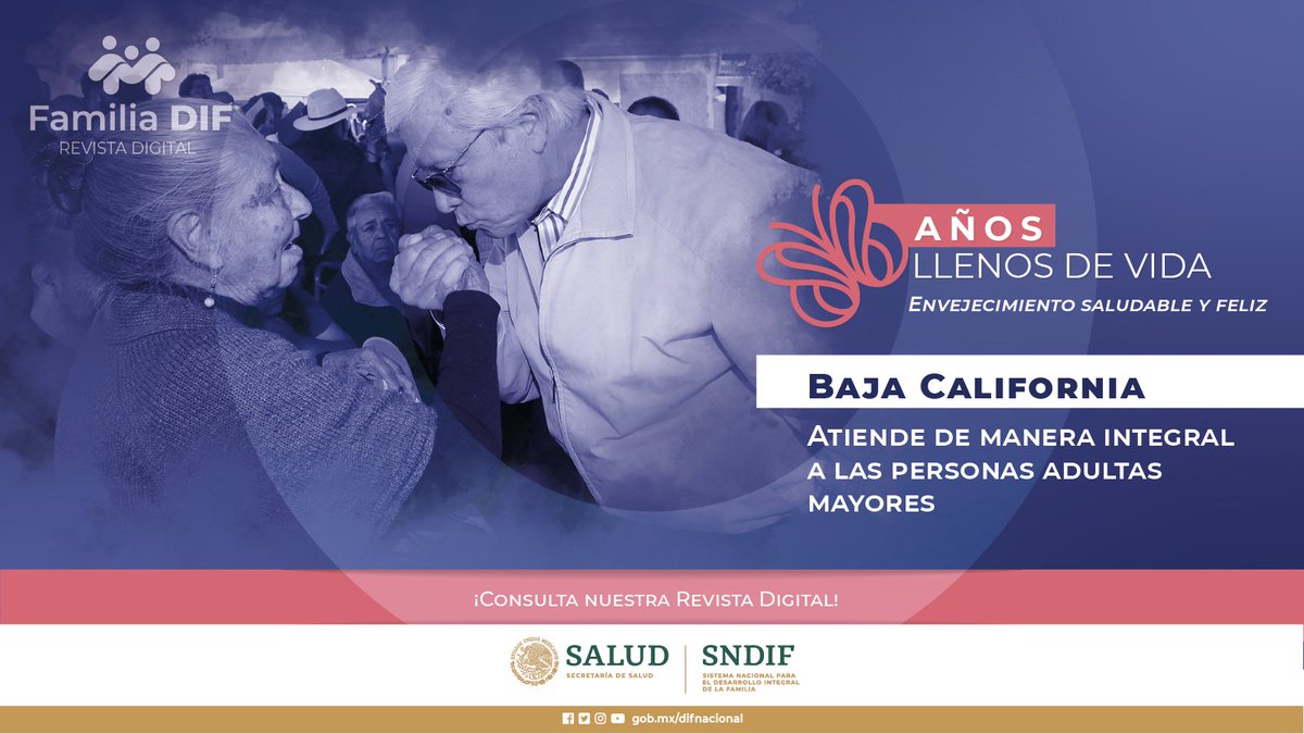 #FamiliaDIF | Con respeto, trato digno y amor, el <a href="/BC_DIF/">DIF Baja California</a> brinda atención integral a las personas adultas mayores en Baja California.

Lee más sobre estas acciones en:

📱bit.ly/DIFbc06