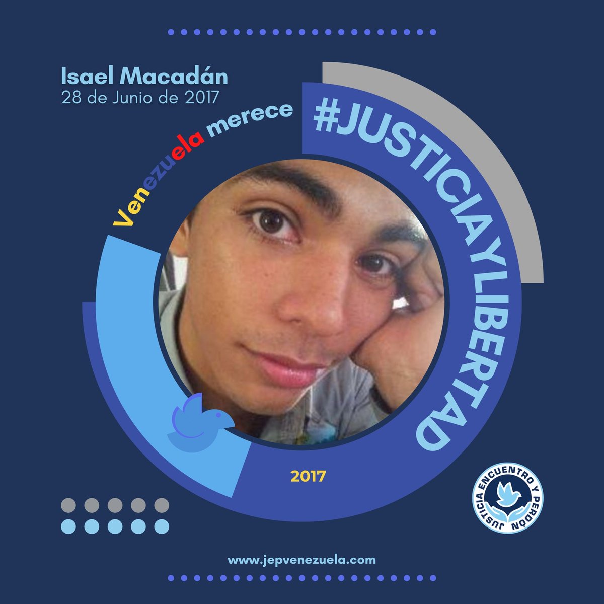 JEPvzla's tweet photo. Isael Macadán, de 18 años de edad fue asesinado el miércoles 28 de junio de 2017, tras recibir dos impactos de bala (cabeza y brazo), mientras se llevaban a cabo protestas, en Barcelona, capital del estado Anzoátegui.
¡Prohibido olvidar!
#JusticiayLibertad https://t.co/Ho0FnTyhCS