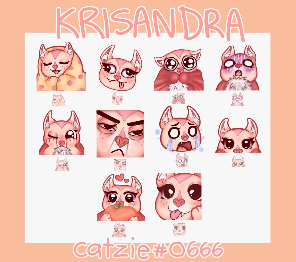 Cxtzie's tweet photo. emotes for @krisanduh 🍑 https://t.co/unDJCkhMio