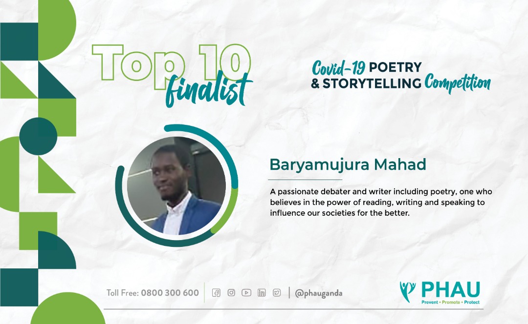 In the top 10 semi- finalists we have students, luganda poets, debators, writers, rugby players and more.... 

Who will make it to the top 3 in @phauganda #COVID19 poetry & story telling competition? 

#Top #TEN #Finalists #CPScompetition